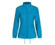 Coupe-vent ajustable pour femme en nylon déperlant B&C  couleur bleu lagon