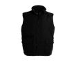 Gilet d’explorateur polyester thermique imperméable 285 g/m² B&C  couleur noir