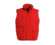 Gilet d’explorateur polyester thermique imperméable 285 g/m² B&C  couleur rouge