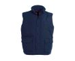Gilet d’explorateur polyester thermique imperméable 285 g/m² B&C  couleur bleu marine
