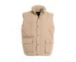 Gilet d’explorateur polyester thermique imperméable 285 g/m² B&C  couleur beige