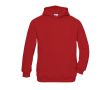 Sweat enfant coton et polyester poche kangourou 280 g/m² B&C  couleur rouge