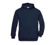 Sweat enfant coton et polyester poche kangourou 280 g/m² B&C  couleur bleu marine