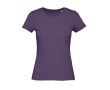 T-shirt pour femme en coton biologique à manches courtes 140 g/m² B&C couleur lilas