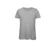 T-shirt pour femme en coton biologique à manches courtes 140 g/m² B&C  couleur gris chiné