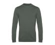 Pull à col rond ajusté en coton 280 g/m² B&C couleur kaki
