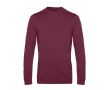 Pull à col rond ajusté en coton 280 g/m² B&C couleur bordeaux