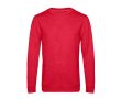 Pull à col rond ajusté en coton 280 g/m² B&C couleur rouge désaturé