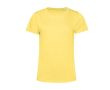 T-shirt pour femme en coton biologique à manches courtes 150 g/m² B&C couleur jaune