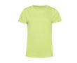 T-shirt pour femme en coton biologique à manches courtes 150 g/m² B&C couleur vert lime