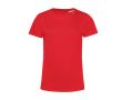 T-shirt pour femme en coton biologique à manches courtes 150 g/m² B&C couleur rouge