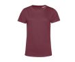 T-shirt pour femme en coton biologique à manches courtes 150 g/m² B&C couleur bordeaux