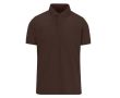 Polo en polyester et coton coloré à manches courtes 180 g/m² B&C couleur marron foncé