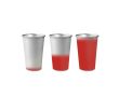 Gobelet en aluminium recyclé qui change de couleur, 450 ml couleur rouge