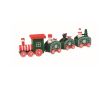 Train en bois avec figurines sur le thème Noël personnalisable couleur multicolore