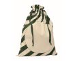 Grand sac cadeau de Noël avec fermeture à cordons 50 x 70 cm couleur vert