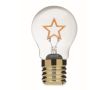 Ampoule LED décorative à filament, fonctionnant avec piles couleur jaune pastel