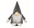 Gnome décoratif en feutre en polyester et rembourrage en coton couleur gris