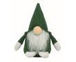 Gnome décoratif en feutre en polyester et rembourrage en coton couleur vert