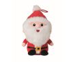 Peluche Père Noël en polyester, brodée d’un nœud pour l’accrocher couleur rouge