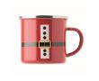 Tasse Père Noël en métal émaillée, dans un coffret cadeau, 300 ml couleur rouge