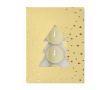 Lot de 12 bougies parfumées à la cannelle dans un coffret de Noël couleur beige