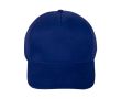 Casquette classique 100% coton 5 panneaux avec fermeture velcro couleur bleu marine