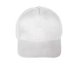 Casquette classique 100% coton 5 panneaux avec fermeture velcro couleur blanc