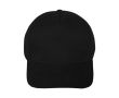 Casquette classique 100% coton 5 panneaux avec fermeture velcro couleur noir