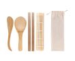 Kit sushi 5 pièces avec logo entreprise Sushi couleur beige
