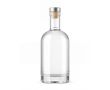 Bouteille en verre avec bouchon en aluminium, capacité de 750ml couleur transparent