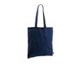 Sac en coton Fairtrade à longues anses capacité 6kg 140 g/m2 couleur bleu marine