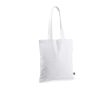 Sac en coton Fairtrade à longues anses capacité 6kg 140 g/m2 couleur blanc