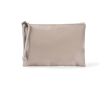 Trousse en nylon avec cordon bicolore sur la fermeture 240 g/m2 couleur beige