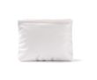 Trousse rectangulaire en polyester matelassé et doux 120 g/m2 couleur blanc