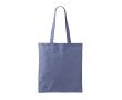 Tote bag en coton et polyester avec longues anses 120 g/m2 couleur bleu