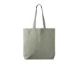 Tote bag en coton et polyester avec longues anses 220 g/m2 couleur vert foncé