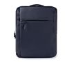 Sac à dos de travail pour ordinateur portable en cuir synthétique 15'' couleur bleu marine