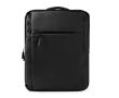 Sac à dos de travail pour ordinateur portable en cuir synthétique 15'' couleur noir