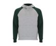Sweat bicolore à capuche pour enfant 280 g/m² Roly Badet  couleur vert bouteille