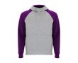 Sweat bicolore à capuche pour enfant 280 g/m² Roly Badet  couleur mauve