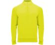 Sweat-shirt enfant à manches longues avec zip court 200 g/m² Roly couleur jaune fluorescent