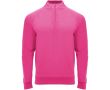 Sweat-shirt enfant à manches longues avec zip court 200 g/m² Roly couleur rose fluorescent