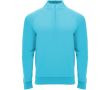 Sweat-shirt enfant à manches longues avec zip court 200 g/m² Roly couleur turquoise