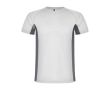 T-shirt de sport bicolore pour enfant en polyester 140 g/m² Roly Bicolor Kinder-Sport-T-Shirt aus Polyester, 140 g/m2 Roly  couleur blanc