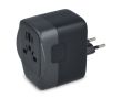 Adaptateur de voyage compact compatible dans plus de 150 pays couleur noir