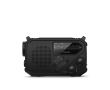 Radio d’urgence en plastique ABS avec lampe torche et alarme Philips couleur noir