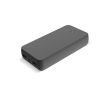 Batterie externe 20 000 mAh avec 3 charges et ports USB-A et USB-C couleur noir
