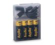 Pack de 4 piles AA rechargeables avec connexion USB-C de 2 000 mAh couleur noir