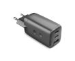 Chargeur rapide avec triple port 1 USB-A et 2 USB-C Fresh'n Rebel 67 W couleur gris foncé